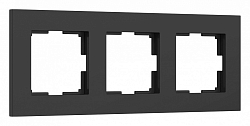 Рамка на 3 поста Werkel Slab (черный софт) W0032908 250_100_2130725