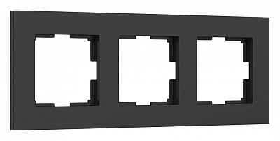Рамка на 3 поста Werkel Slab (черный софт) W0032908 400_400_2130725