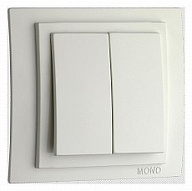 Выключатель двухклавишный Mono Electric Larissa 103-191925-102 500_191_2301552