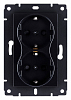 Розетка двойная с заземлением, без рамки Kollinger  REA-032BK 100_100_3123446