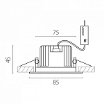 Встраиваемый светильник Lightstar Soffi IP65 212446IP65 250_100_3076398