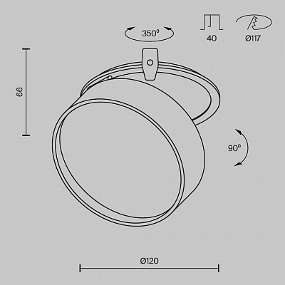 Встраиваемый светильник Maytoni Technical Onda DL024-18W4K-W 400_400_2761006