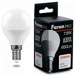 Лампа светодиодная Feron LB-1407 E14 7.5Вт 4000K 38072 250_100_1744618