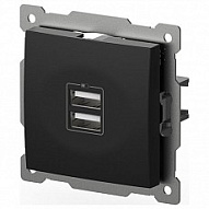 Розетка 2хUSB type A без рамки Elbi Eleсtriс Zena Vega 609-014800-143 500_191_2308701