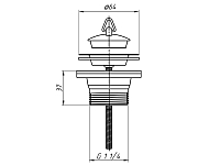 Выпуск АНИ Пласт M205 1 1/4 дюйма с нержавеющей сеткой и пробкой 250_100_2913317
