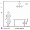Подвесная люстра LUMINA DECO MARSIADA LDP 6033-25 FGD 100_100_1989347