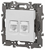 Розетка Ethernet RJ-45 без рамки Эра Эра Elegance 14-3108-01 100_100_2400671