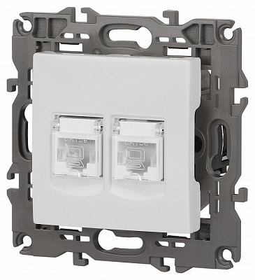 Розетка Ethernet RJ-45 без рамки Эра Эра Elegance 14-3108-01 400_400_2400671