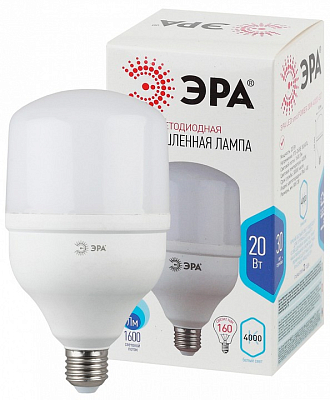 Лампа светодиодная Эра  E27 20Вт 4000K LED POWER T80-20W-4000-E27 400_400_2473516