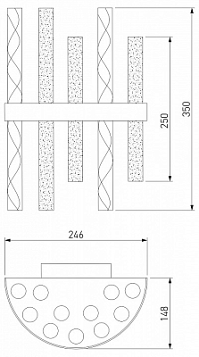 Накладной светильник Bogate's Hollis 367/2 400_400_1883807