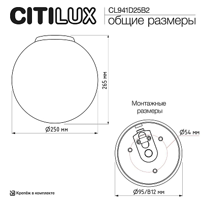 Накладной светильник Citilux RON CL941D25B2 400_400_3098750