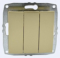 Выключатель трехклавишный без рамки Mono Electric Despina / Larissa 500-002222-114 500_191_2301600