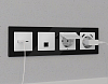 Розетка Ethernet RJ-45 и со шторками, без рамки Ambrella Volt ALFA MA132005 100_100_2680895