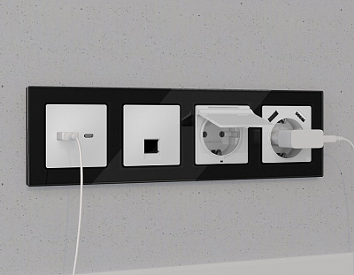 Розетка Ethernet RJ-45 и со шторками, без рамки Ambrella Volt ALFA MA132005 400_400_2680895