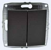Выключатель двухклавишный без рамки Mono Electric Despina / Larissa 500-002025-102 500_191_2301578