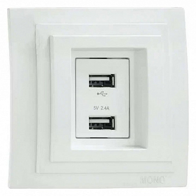 Розетка USB Mono Electric Larissa 103-191905-178 400_400_2162635