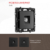 Розетка Ethernet RJ-45 без рамки Arte Milano am-217 217.45-1.black 100_100_2167857