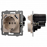 Розетка с заземлением и 2хUSB type A, без рамки Arlight SCT 049821 250_100_Array