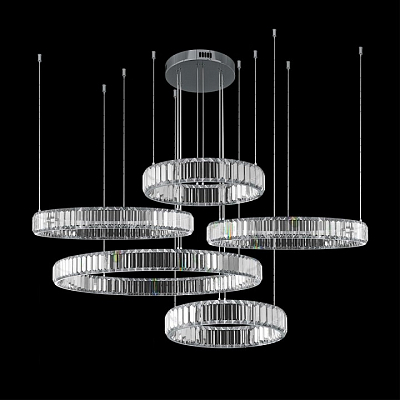 Подвесной светильник Loft it Crystal ring 10135/5 Chrome 400_400_1849147