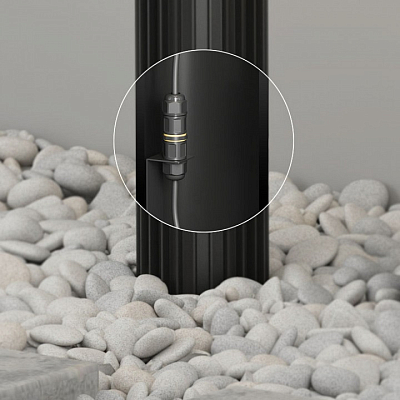 Наземный низкий светильник Denkirs Farsun DK9725-BK 400_400_1915424