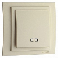 Выключатель одноклавишный с подсветкой без рамки Mono Electric Despina / Larissa 500-001725-101 500_191_2301528