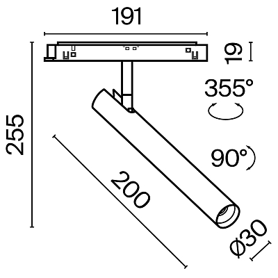 Трековый светильник Technical TR141-2-6W3K-M-BS 400_400_847679