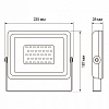 Настенно-потолочный прожектор Jazzway  PFL-30W RGB BL IP65 100_100_2870456