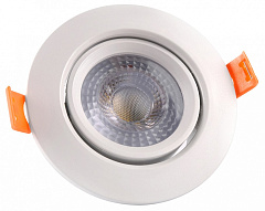 Встраиваемый светильник Jazzway  PSP-R 9044 7W 3000K 38° White  IP40 500_191_3239073