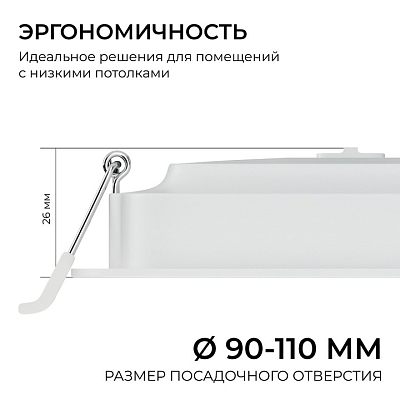 Встраиваемый светильник Apeyron Electrics  06-166 400_400_2738237