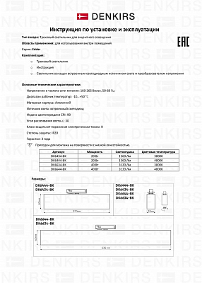 Накладной светильник Denkirs Edder DK6434-BK 400_400_1914170