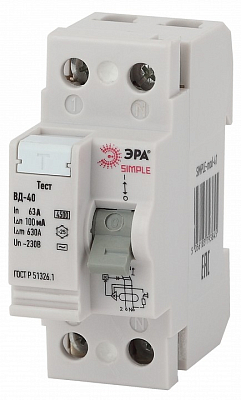 Устройство защитного отключения 2P Эра ВД-40 SIMPLE-mod-48 400_400_2871797