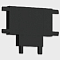 Соединитель T-образный для треков Italline IT09 IT09-9030 black