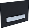 KDI-0000026 (009D-1) Панель смыва Slim Черный матовый (клавиша прямоугольная, никель) 100_100_2415425
