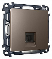 Розетка телефонная RJ-11 со штрокой, без рамки Ambrella Volt ALFA MA642030 500_191_2307016
