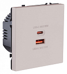 Розетка 2хUSB type A и C без рамки Kollinger Eclipse EC-024CM 250_100_3118748
