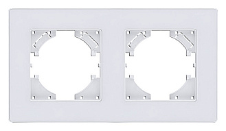 Рамка на 2 поста Kollinger Eleganz Acryl EA2WH 500_191_3118472