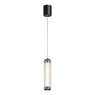 SL6224.403.01 Светильник подвесной ST-Luce Черный/Прозрачный LED 1*8W 4000K БАМБУ 500_191_795506