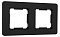 Рамка на 2 поста Arte Milano am-502.16 502.16-2.black