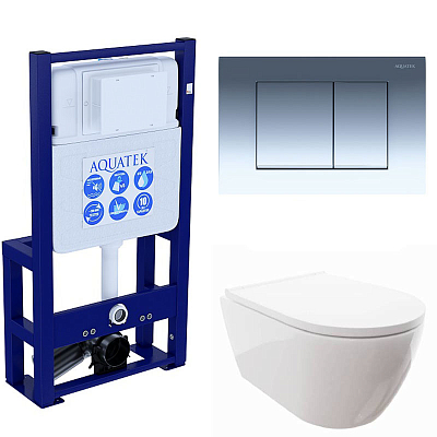 SET AQUATEK ПОЛАРИС (рама AQUATEK Standard INS-0000016+унитаз ПОЛАРИС AQ0700-00 с тонким сиденьем soft-close+панель KDI-0000010 400_400_3226942
