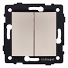 Выключатель проходной двухклавишный без рамки Kollinger  REA-R-009GD 100_100_3123766