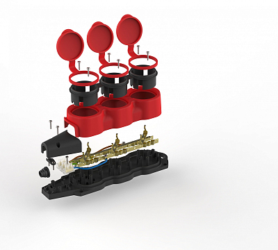 Колодка Эра  KX-3e-RED-IP44 400_400_3096579