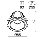 Встраиваемый светильник Technical DL043-01-10W3K-RD-W 250_100_Array
