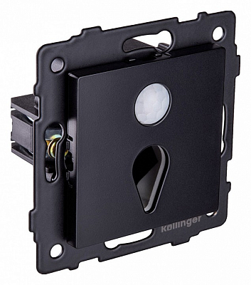 Заглушка для поста с подсветкой, без рамки Kollinger  REA-044BK 400_400_3123548
