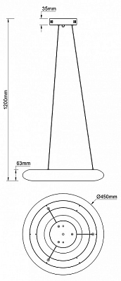 Подвесной светильник Escada Soft 10258/1LED 400_400_1944856