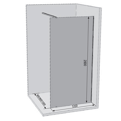 ST Walk-In Wall 1200 x 2000 блестящий + транспарент 400_400_2418198