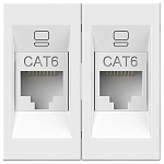 Розетка двойная Ethernet RJ-45 без рамки Elbi Eleсtriс Moda Vox 611-040232-248 250_100_2195787