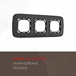 Рамка на 3 поста Arte Milano am-505.05 505.05-3.black 250_100_2181872