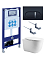SET AQUATEK КЛАССИК cm-045 4в1 (рама AQUATEK INS-0000025 +крепление KKI-0000002 +кнопка KDI-0000045 +унитаз AQ1112-00 +тонкое сиденье с механиз)