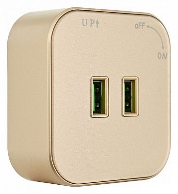 Розетка 2xUSB на треке Arte Milano Am-track-sockets 380022TS/USBx2 Gold 400_400_2165140