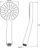 Душевая лейка Flat S 1 функция диаметр 100 мм 960.00 100_100_2419760